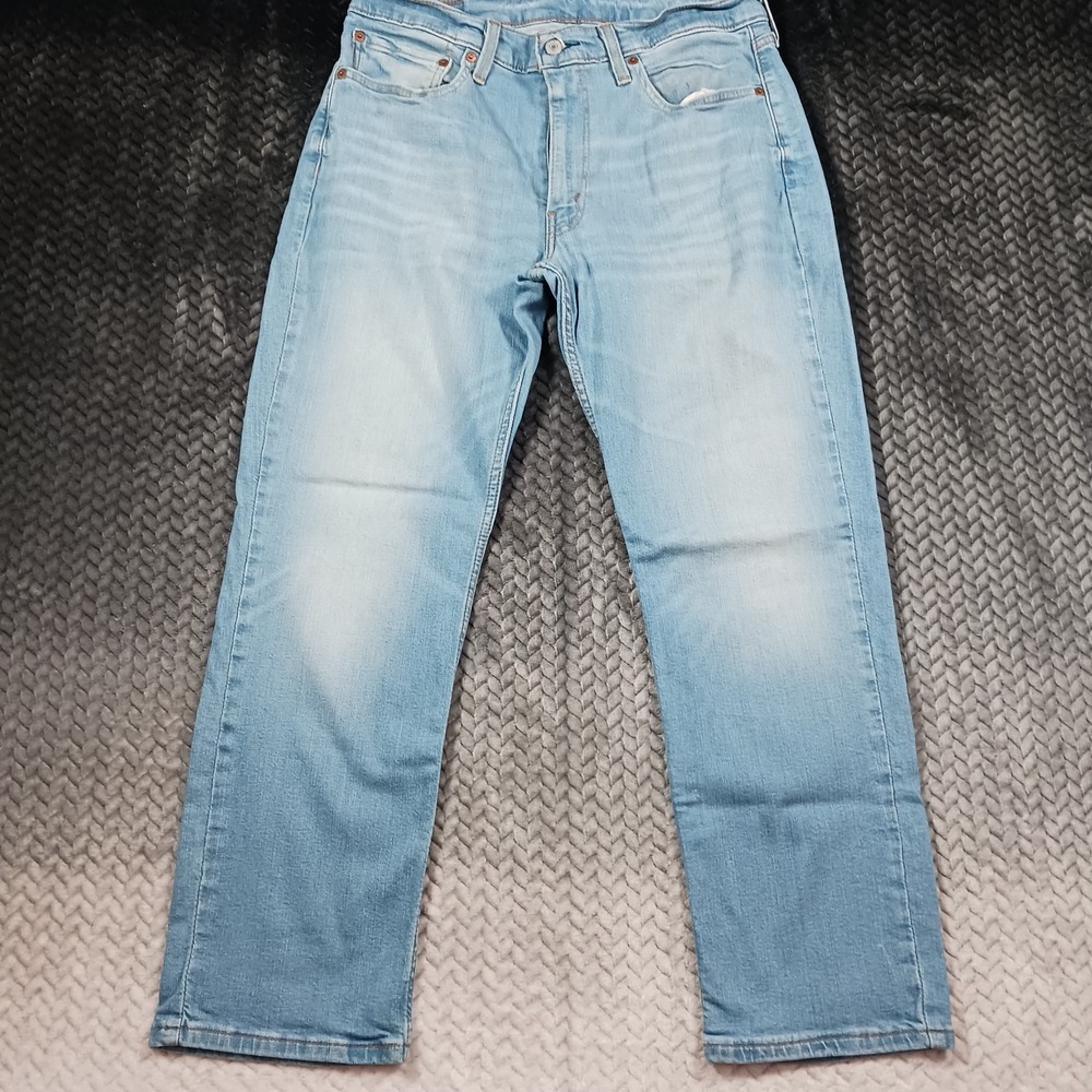 Levi's 514 Jeans Men's 32x27 Blue Cotton Denim Straight Leg Classic-Fit Stretch